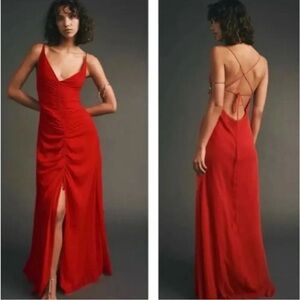 Simone Red Maxi Dress.